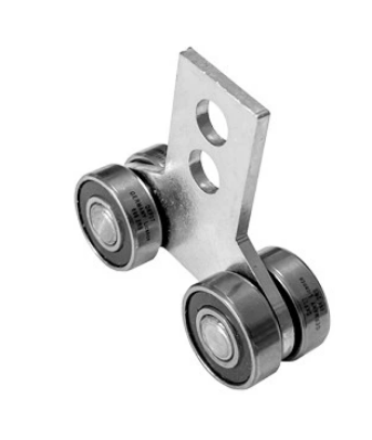 Zestaw do drzwi przesuwnych bramy samonośnej z rolkami profil 20x20 + 2 wózki P-4M-20