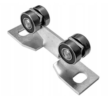 Zestaw do drzwi przesuwnych bramy samonośnej z rolkami profil 20x20 + 2 wózki 4M-20