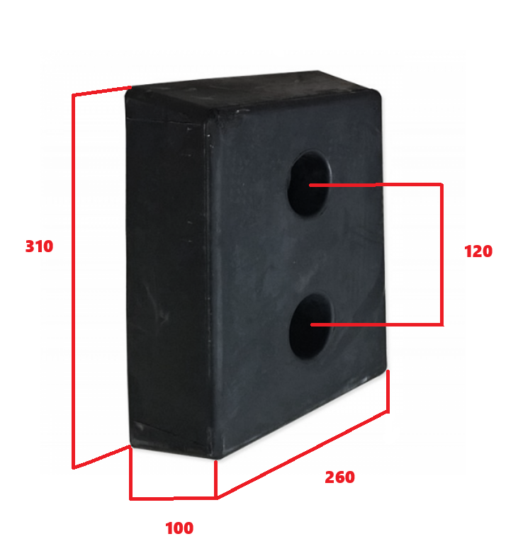 Odbojnik gumowy do rampy 310-260-100