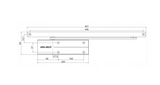 Samozamykacz Assa Abloy DC175 antracyt do drzwi 110cm maksymalna waga 80kg - DC175-7016