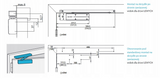 Samozamykacz Assa Abloy DC175 antracyt do drzwi 110cm maksymalna waga 80kg - DC175-7016