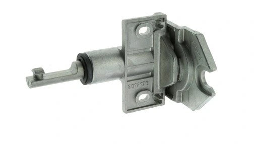Hormann rygiel obrotowy typ H, odlew aluminiowy do zamka PZ, widok całego mechanizmu z uchwytem