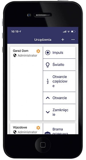 Aplikacja Hörmann BlueSecur do sterowania napędem SupraMatic P4