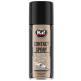K2 Contact Spray do czyszczenia styków elektrycznych, puszka 400 ml, widok z przodu