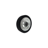 Koło transportowe fi 300mm metalowo gumowe łożysko kulkowe otwór 25mm - 100Ł/25