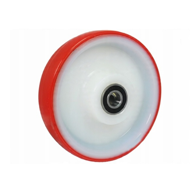 Koło do wózka poliamidowo poliuretanowe ciche fi 150 mm otwór 15 mm - 70BCN/15