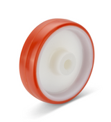 Koło do wózka poliamidowo poliuretanowe ciche fi 100 mm otwór 12 mm - 19BC