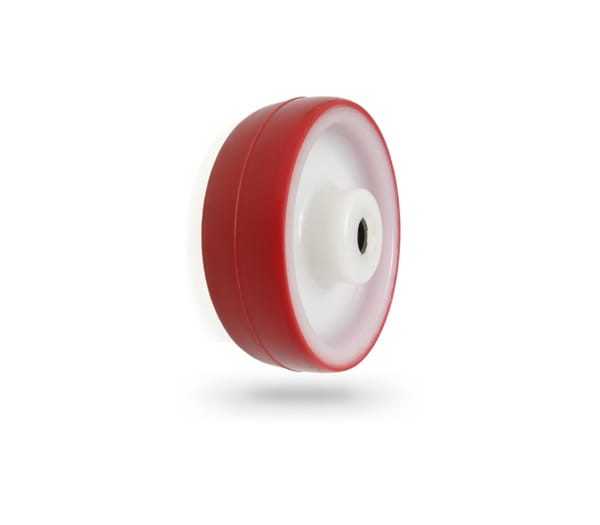 Koło do wózka poliamidowo poliuretanowe ciche fi 100 mm otwór 12 mm - 10BC