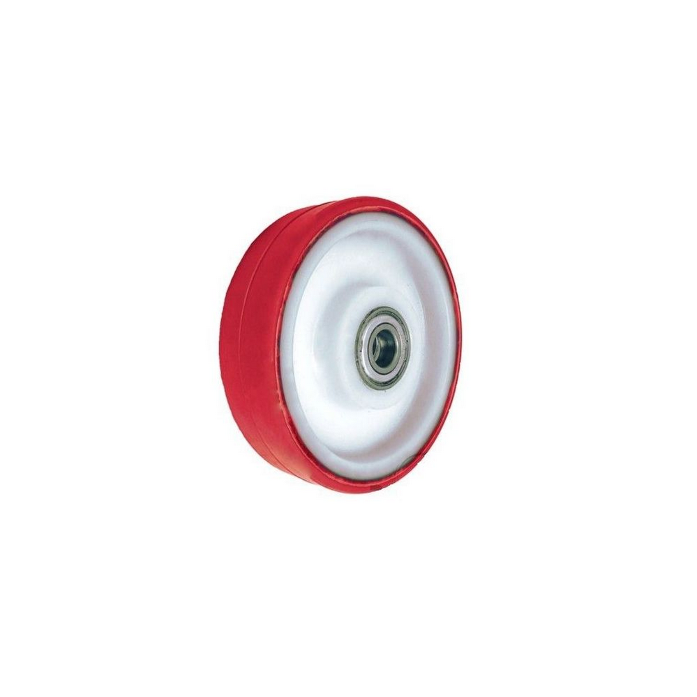 Koło do wózka poliamidowo poliuretanowe ciche fi 125 mm otwór 15 mm - 20BCN