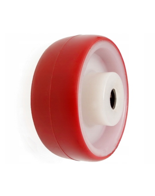 Koło fi 80mm do wózka poliamidowo poliuretanowe ciche otwór 12 mm - 1BC
