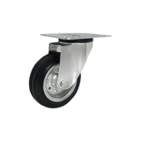 Koło metalowo-gumowe fi 100mm w obudowie skrętnej - 12L