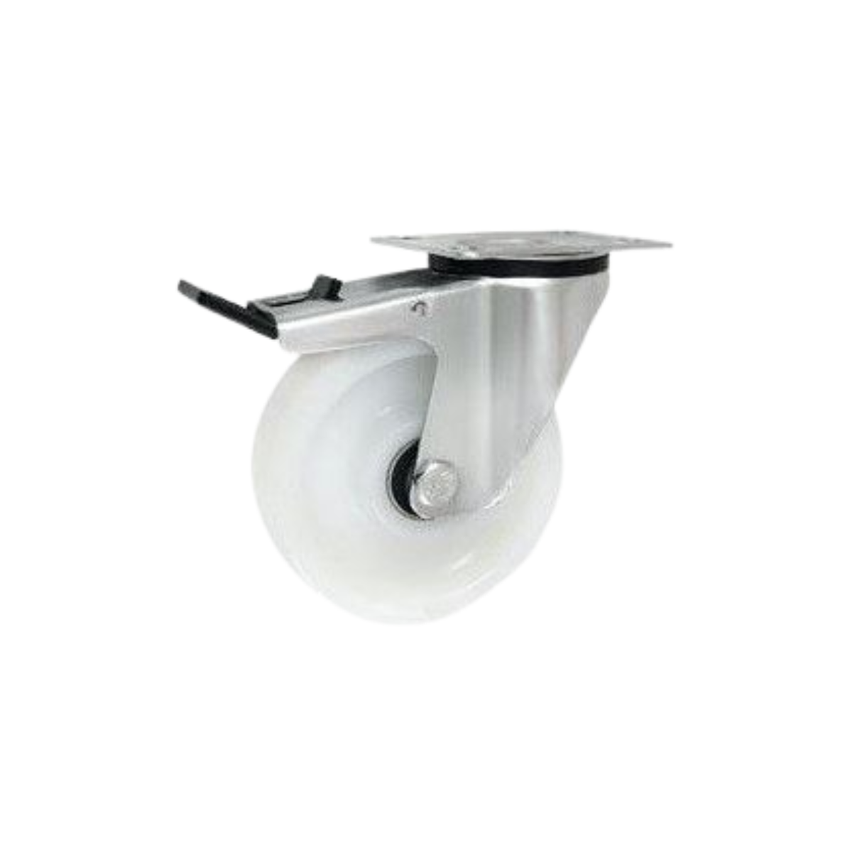 Koło poliamidowe fi 125mm w obudowie skrętnej z hamulcem - 25MBNH