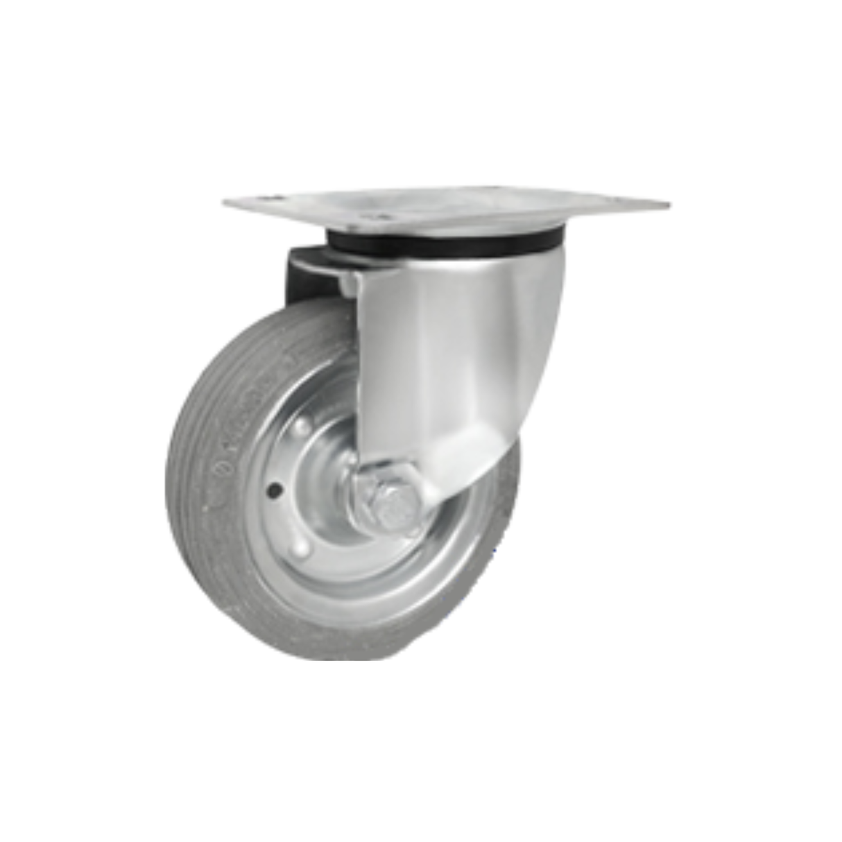 Koło metalowo-gumowe fi 140mm w obudowie skrętnej - 32S
