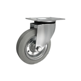 Koło metalowo-gumowe fi 160mm w obudowie skrętnej - 42S
