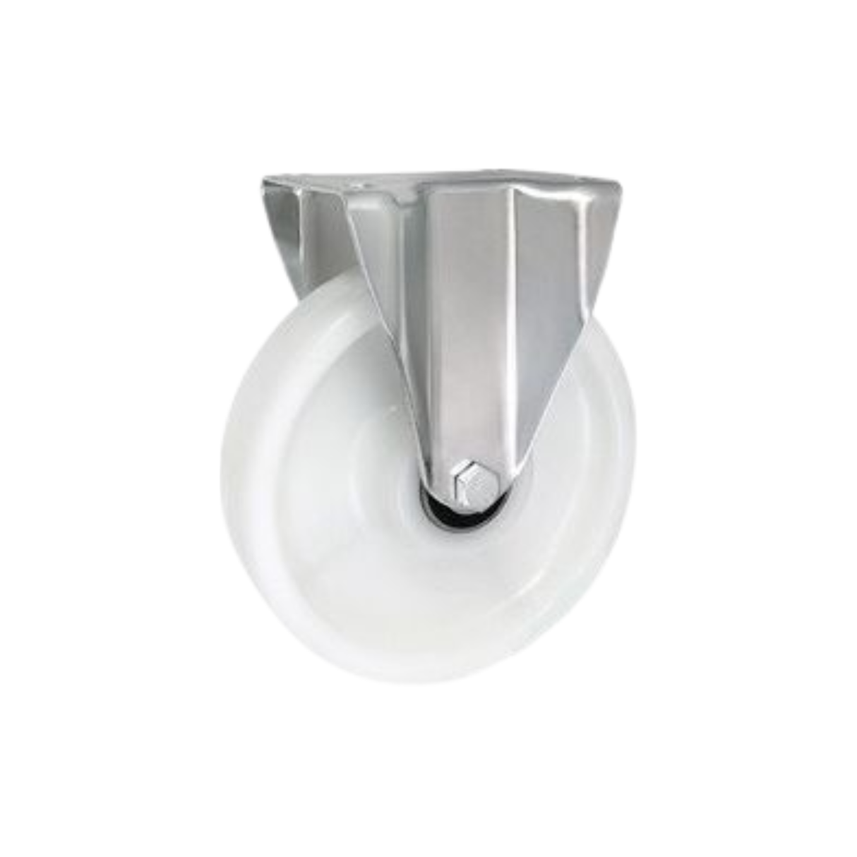 Koło poliamidowe fi 200mm w obudowie stałej do wózków i maszyn - 63BN