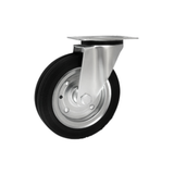 Koło metalowo-gumowe fi 150mm w obudowie skrętnej - 72M