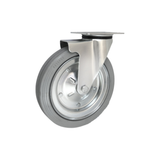 Koło metalowo-gumowe fi 250mm w obudowie skrętnej - 92S