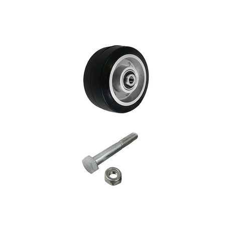 Koło aluminiowo-gumowe 100 mm z zestawem montażowym A11G