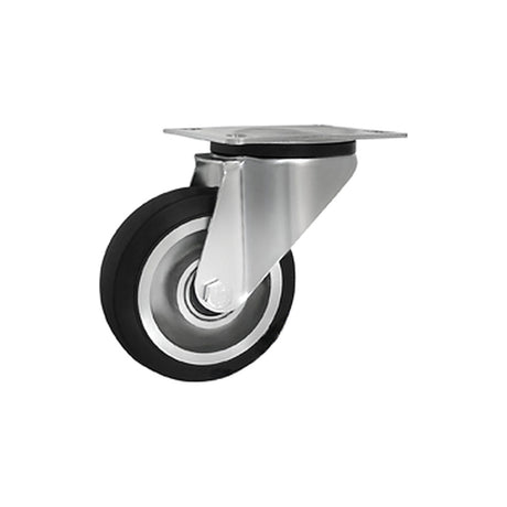 Koło aluminiowo-gumowe 100 mm w obudowie skrętnej A12G