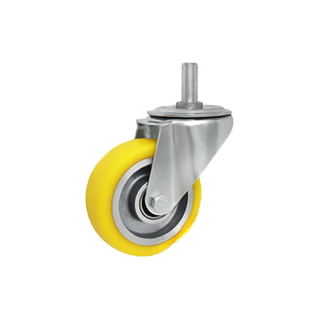 Koło aluminiowo-poliuretanowe 100 mm w obudowie z trzpieniem ø15x35 A14P*15