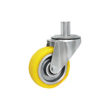 Koło aluminiowo-poliuretanowe 100 mm w obudowie z trzpieniem ø24x35 A14P*24