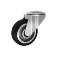 Koło aluminiowo-gumowe 100 mm w obudowie skrętnej z otworem A17G
