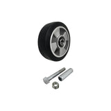 Koło aluminiowo-gumowe 125 mm z zestawem montażowym A21G