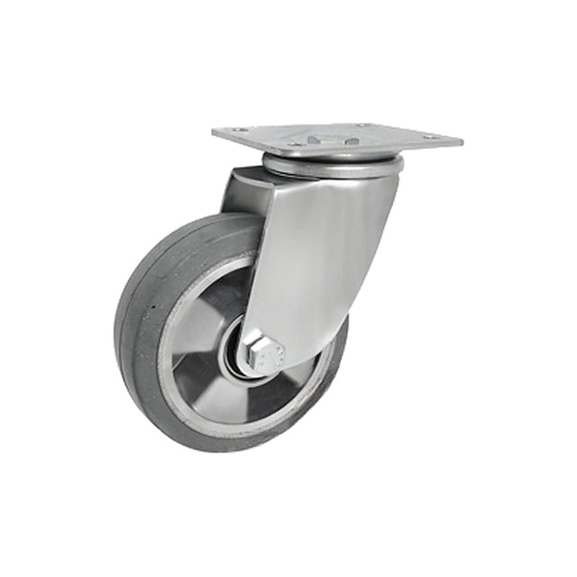 Koło aluminiowo-gumowe 125 mm w obudowie skrętnej A22GSW