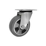 Koło aluminiowo-gumowe 125 mm w obudowie skrętnej A22MGS