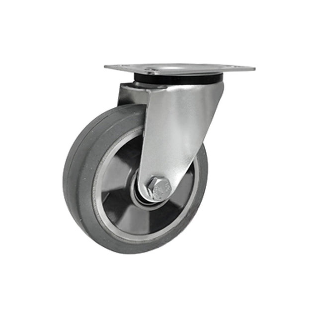 Koło aluminiowo-gumowe 125 mm w obudowie skrętnej A22MGS