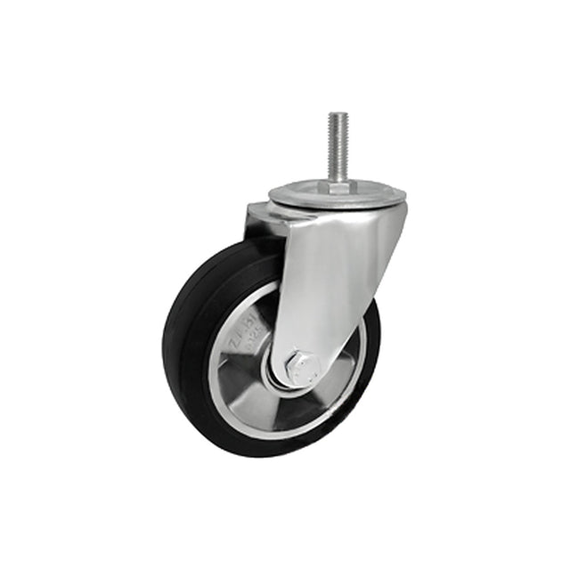 Koło aluminiowo-gumowe 125 mm w obudowie z trzpieniem M12x35 A24MG*M12