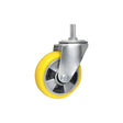 Koło aluminiowo-poliuretanowe 125 mm w obudowie z trzpieniem ø15x35 A24MPR*15