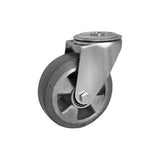 Koło aluminiowo-gumowe 125 mm w obudowie skrętnej z otworem A27MGS/10