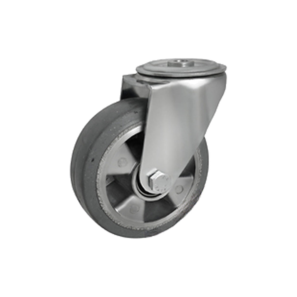 Koło aluminiowo-gumowe 125 mm w obudowie skrętnej z otworem A27MGS
