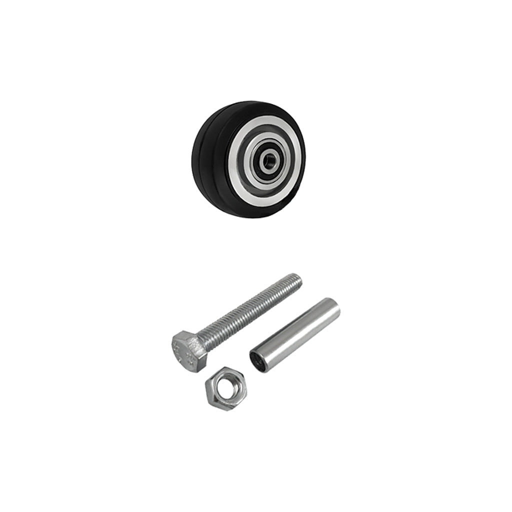 Koło aluminiowo-gumowe 80 mm z zestawem montażowym A2GL