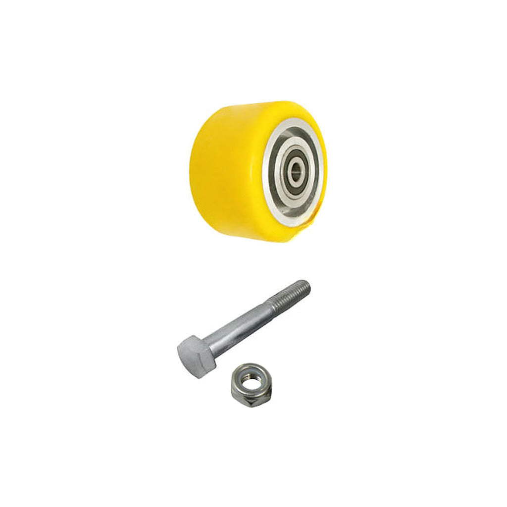 Koło aluminiowo-poliuretanowe 80 mm z zestawem montażowym A2P