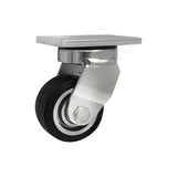 Koło aluminiowo-gumowe 80 mm w obudowie skrętnej spawanej A3GD