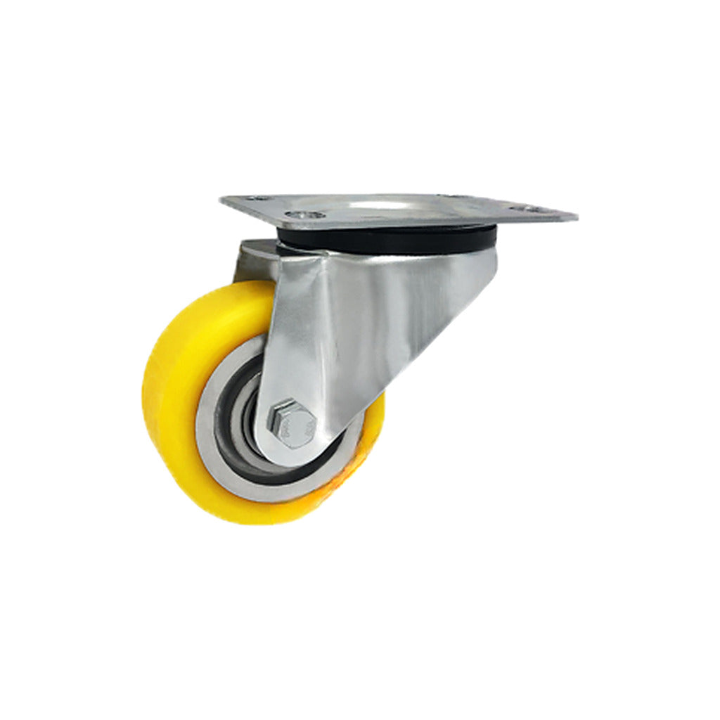 Koło aluminiowo-poliuretanowe 80 mm w obudowie skrętnej A3P
