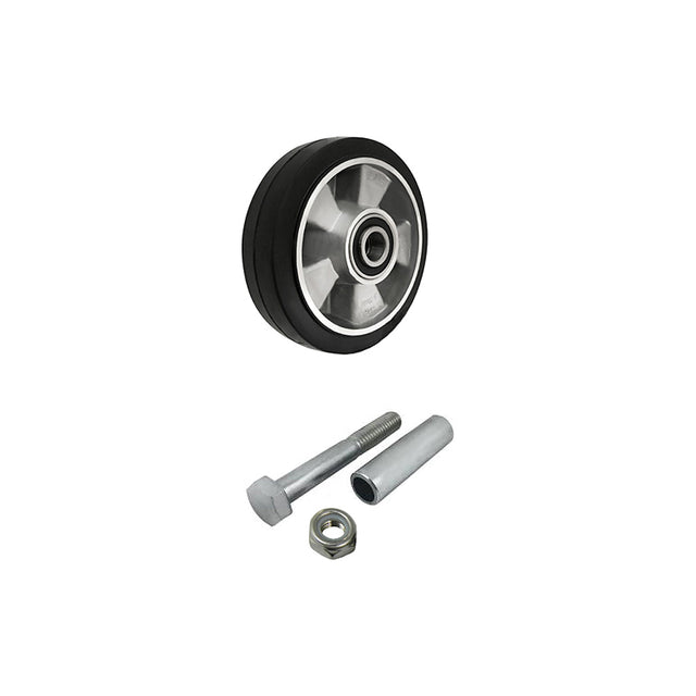 Koło aluminiowo-gumowe 160 mm z zestawem montażowym A41G