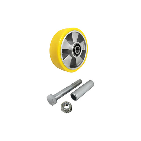 Koło aluminiowo-poliuretanowe 160 mm z zestawem montażowym A41P