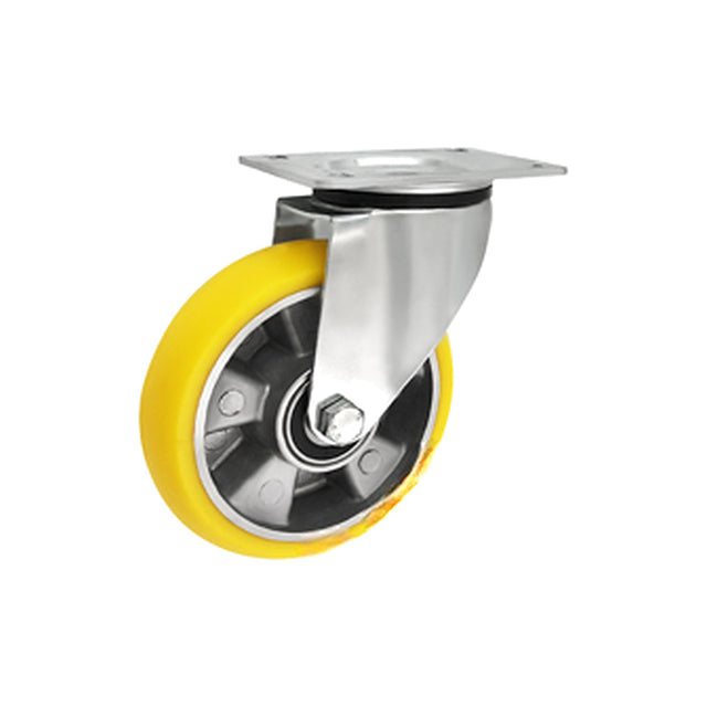 Koło aluminiowo-poliuretanowe 160 mm w obudowie skrętnej A42PR