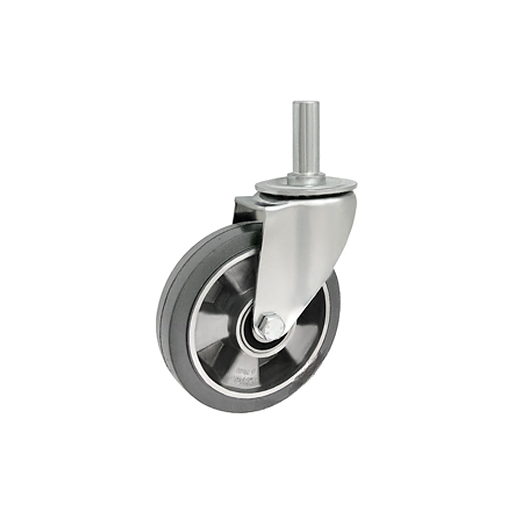 Koło aluminiowo-gumowe 160 mm w obudowie z trzpieniem ø27x65 A44GS*27