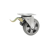 Koło aluminiowo-gumowe 160 mm w obudowie skrętnej z hamulcem A45GSH