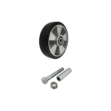 Koło aluminiowo-gumowe 180 mm z zestawem montażowym A51G