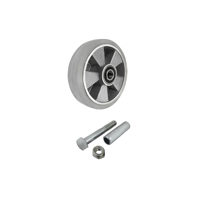 Koło aluminiowo-gumowe 180 mm z zestawem montażowym A51GS