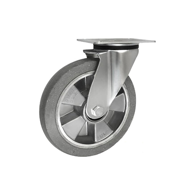 Koło aluminiowo-gumowe 200 mm w obudowie skrętnej A62GSW
