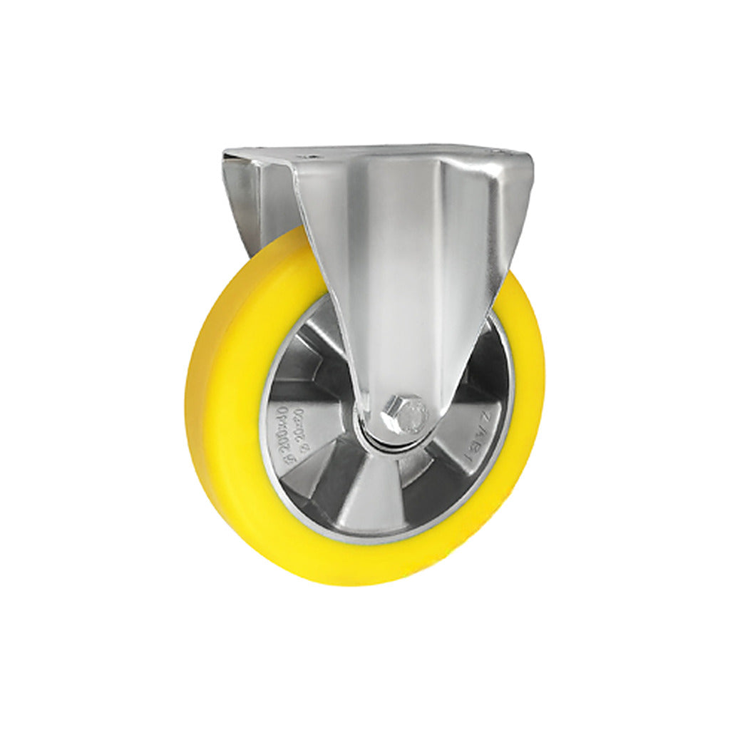 Koło aluminiowo-poliuretanowe 200 mm w obudowie stałej A63PN