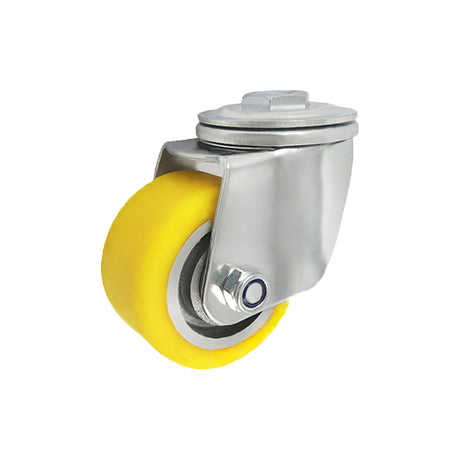 Koło aluminiowo-poliuretanowe 80 mm w obudowie skrętnej z otworem A8PW