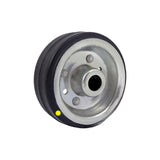 Koło elektrostatyczne metalowo-gumowe 80 mm otwór 12 mm 1-AS