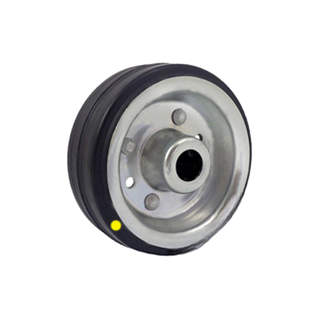 Koło elektrostatyczne metalowo-gumowe 80 mm otwór 12 mm 1-AS